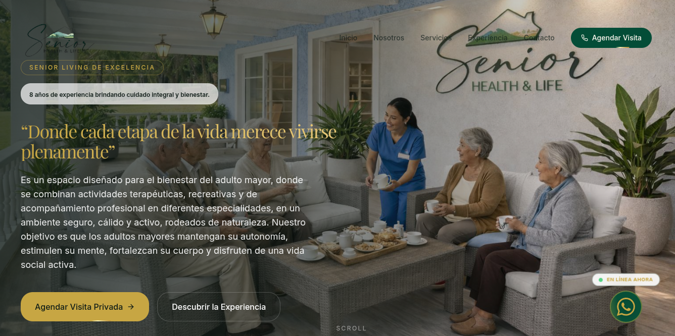 Sitio web de Senior Healthy Life